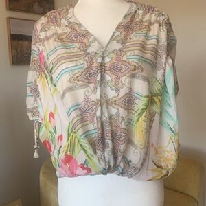Johnny Was Silk Blouse
